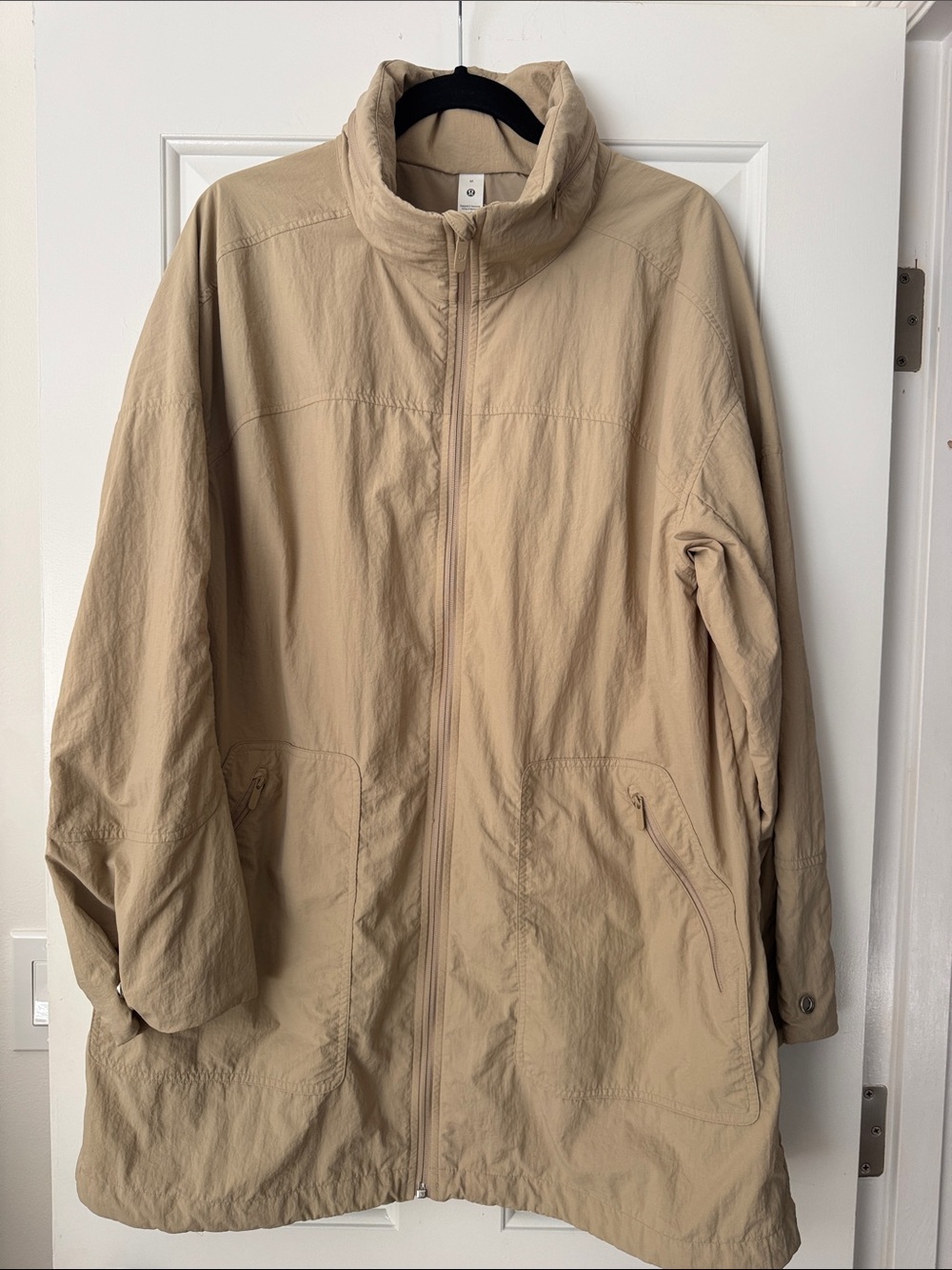 lululemon athletica Lightweight Beige Zip-Front Shirt Jacket
